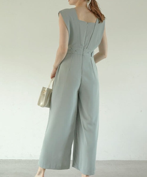 ACYM(アシーム)の「V open ジャンプスーツ(つなぎ/オールインワン・レディース・ブラック/ミント・FREE)」の13枚目の写真