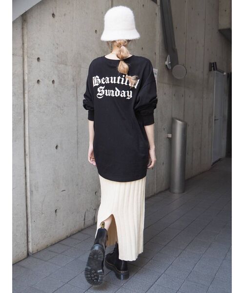 EVRIS(エヴリス)の「ロングタイトニットスカート【セットアップ着用可能】(スカート・レディース・アイボリー/ブラック/ブルー・FREE)」の21枚目の写真