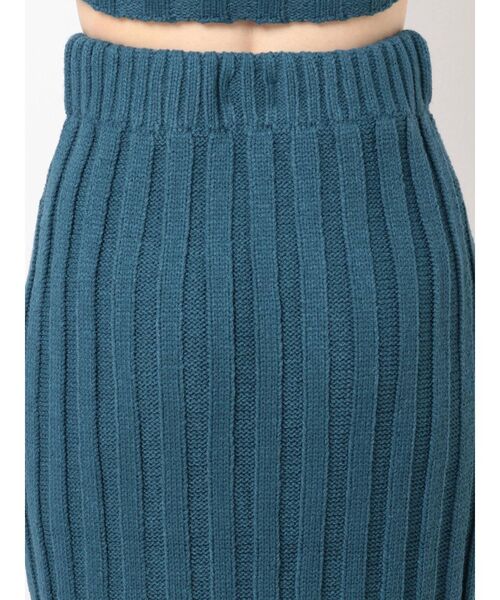 EVRIS(エヴリス)の「ロングタイトニットスカート【セットアップ着用可能】(スカート・レディース・アイボリー/ブラック/ブルー・FREE)」の9枚目の写真