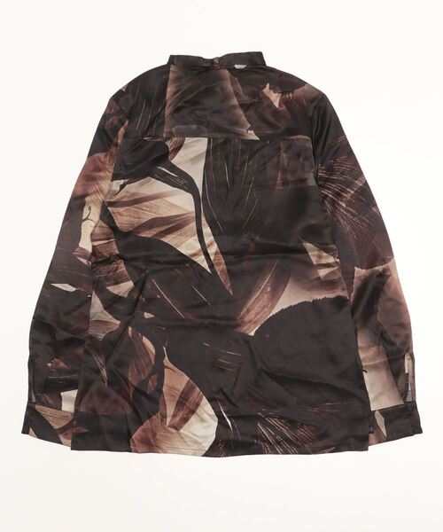 ALLSAINTS(オールセインツ)の「TONI IRIS SILK BLEND SHIRT | TONI IRIS シルク ブレンド シャツ(シャツ/ブラウス・レディース・ブラウン系・4/6/8)」の2枚目の写真