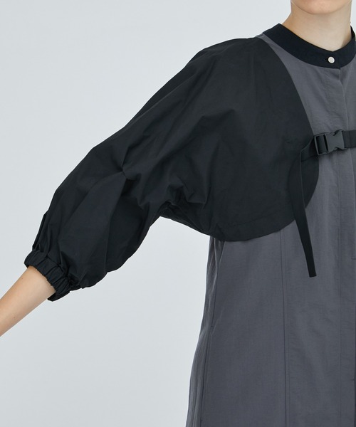 CITY TOKYO(シティトウキョウ)の「ボレロレイヤードシャツワンピース(ワンピース・レディース・ベージュ/カーキ/ダークグレー・1/2)」の12枚目の写真