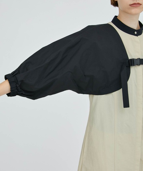 CITY TOKYO(シティトウキョウ)の「ボレロレイヤードシャツワンピース(ワンピース・レディース・ベージュ/カーキ/ダークグレー・1/2)」の6枚目の写真