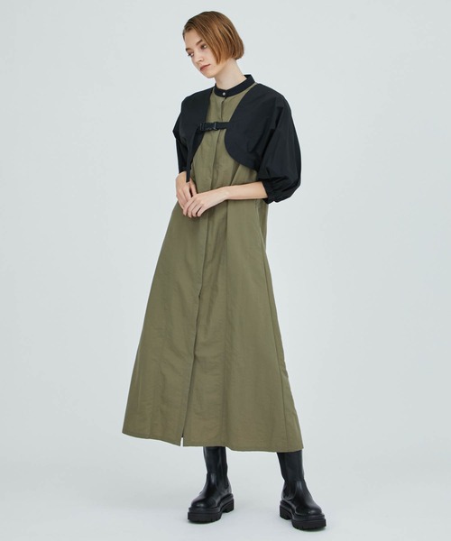 CITY TOKYO(シティトウキョウ)の「ボレロレイヤードシャツワンピース(ワンピース・レディース・ベージュ/カーキ/ダークグレー・1/2)」の21枚目の写真