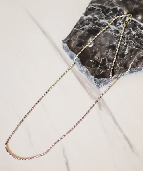 unrelaxing（アンリラクシング）の「CHAIN NECKLACE ロープチェーンネックレス（ネックレス・メンズ・シルバー・FREE）」の9枚目の写真