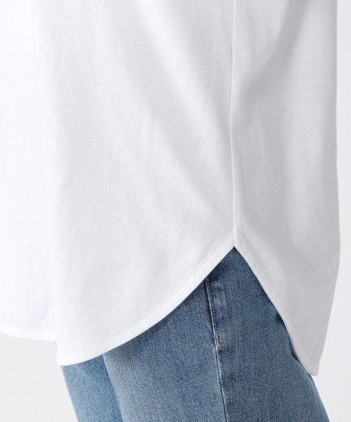 BARNYARDSTORM（バンヤードストーム）の「BARNYARDSTORM / 【WEB限定サイズL】プレーンロンT（Tシャツ/カットソー・レディース・ホワイト/ホワイト系その他5/ブラック×ホワイト・0/1/2）」の13枚目の写真