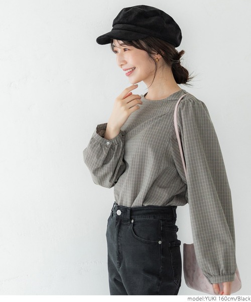 coca（coca）（コカ）の「綿コーデュロイ・キャスケット（キャスケット・レディース・ブラック・ONE SIZE）」の5枚目の写真