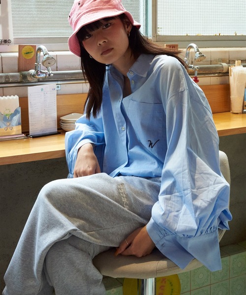 w closet（ダブルクローゼット）の「サウナガールスウェットパンツ（スウェットパンツ・レディース・グレー/バーガンディー/アイボリー・M/L）」の12枚目の写真