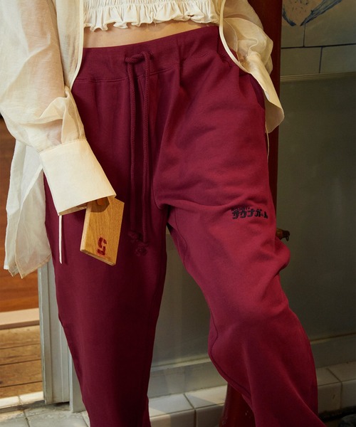 w closet（ダブルクローゼット）の「サウナガールスウェットパンツ（スウェットパンツ・レディース・グレー/バーガンディー/アイボリー・M/L）」の5枚目の写真