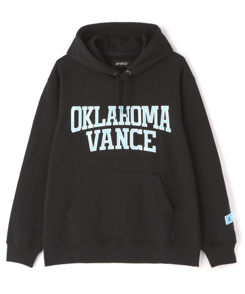 AVIREX（アヴィレックス）の「PULL OVER PARKA FORCE BASE / プルオーバー パーカー フォース ベース / AVIREX / アヴィレックス（パーカー・メンズ・ブラック/ネイビー/ホワイト/ダークグリーン系・L/M/XL/2XL/S）」の2枚目の写真