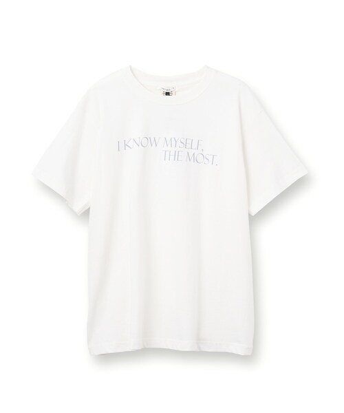 INDIVI(インディヴィ)の「【LIFE】オーガニック メッセージロゴTシャツ(Tシャツ/カットソー・レディース・ホワイト・13/38)」の2枚目の写真