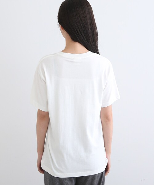 INDIVI(インディヴィ)の「【LIFE】オーガニック メッセージロゴTシャツ(Tシャツ/カットソー・レディース・ホワイト・13/38)」の5枚目の写真