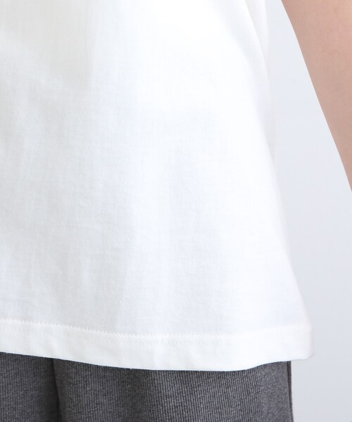 INDIVI(インディヴィ)の「【LIFE】オーガニック メッセージロゴTシャツ(Tシャツ/カットソー・レディース・ホワイト・13/38)」の8枚目の写真
