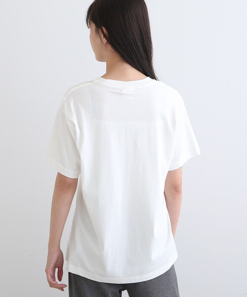 INDIVI(インディヴィ)の「【LIFE】オーガニック メッセージロゴTシャツ(Tシャツ/カットソー・レディース・ホワイト・13/38)」の12枚目の写真