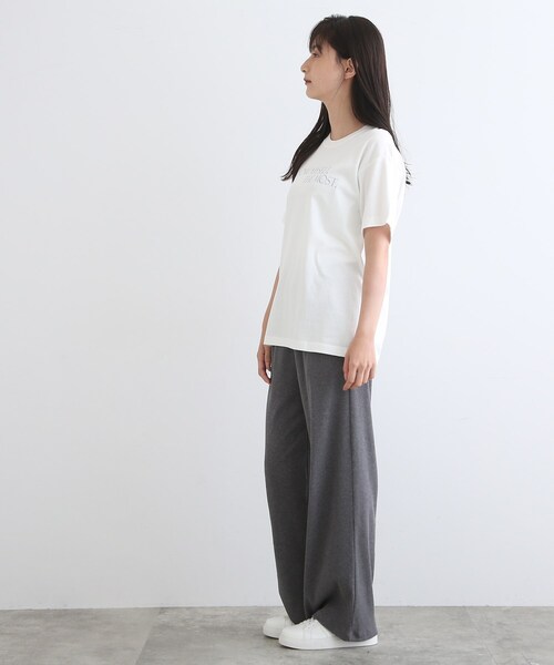 INDIVI(インディヴィ)の「【LIFE】オーガニック メッセージロゴTシャツ(Tシャツ/カットソー・レディース・ホワイト・13/38)」の14枚目の写真