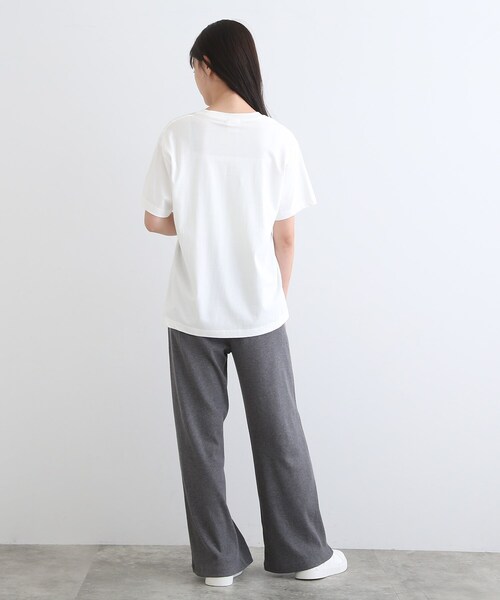 INDIVI(インディヴィ)の「【LIFE】オーガニック メッセージロゴTシャツ(Tシャツ/カットソー・レディース・ホワイト・13/38)」の15枚目の写真