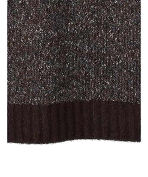 CRAFT STANDARD BOUTIQUE（クラフトスタンダードブティック）の「メランジVネックベスト（ベスト・レディース・ベージュ/ブラウン・FREE）」の11枚目の写真