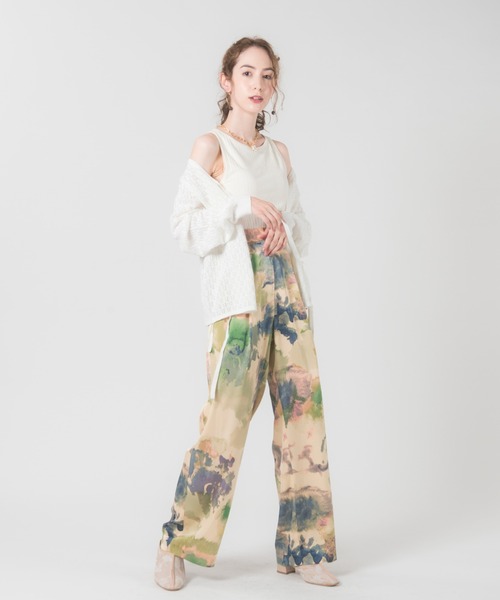 LAYMEE(レイミー)の「Lautrec knit / ローレックニット(カーディガン/ボレロ・レディース・モカ/ホワイト/ブラック・FREE)」の5枚目の写真