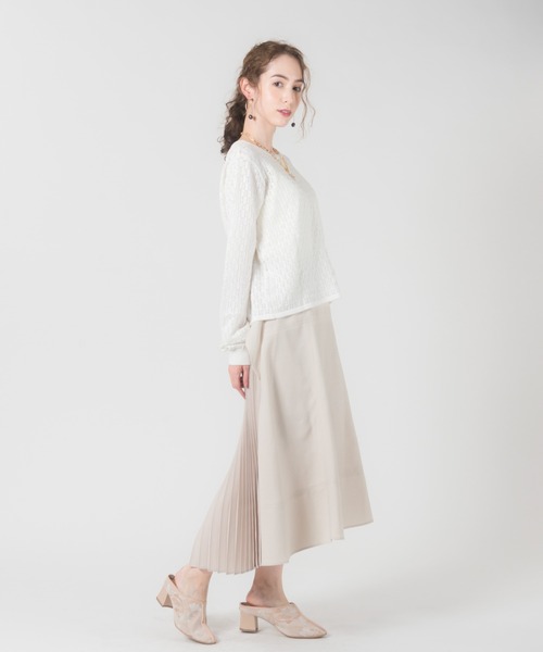 LAYMEE(レイミー)の「Lautrec knit / ローレックニット(カーディガン/ボレロ・レディース・モカ/ホワイト/ブラック・FREE)」の18枚目の写真