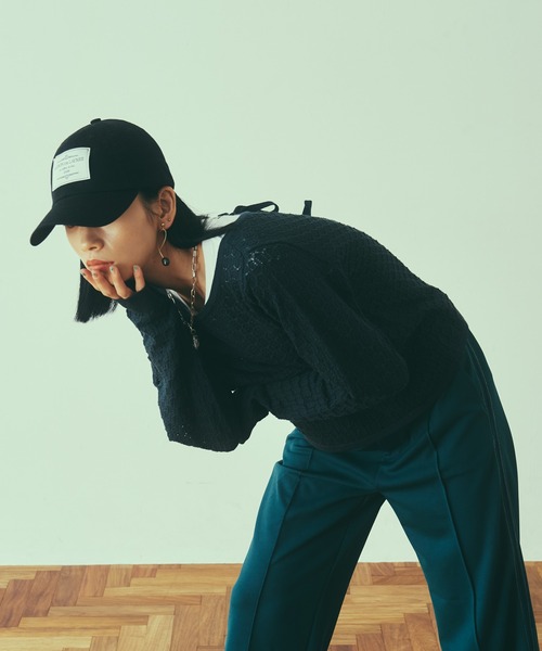 LAYMEE(レイミー)の「Lautrec knit / ローレックニット(カーディガン/ボレロ・レディース・モカ/ホワイト/ブラック・FREE)」の19枚目の写真