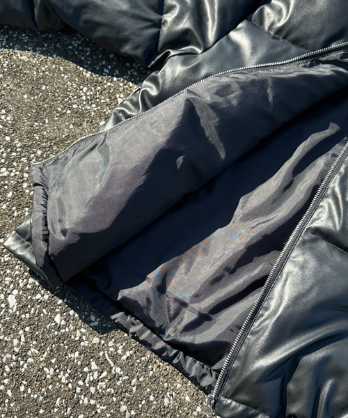 セール】【Snap club】 ビッグシルエットカラー中綿ジャケット（ダウン