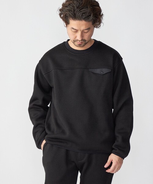 SHIPS（シップス）の「SHIPS: メランジ フリース クルーネック プルオーバー（スウェット・メンズ・グレー/ブラック・SMALL/MEDIUM/LARGE/X-LARGE）」の7枚目の写真