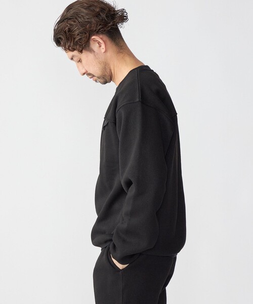 SHIPS（シップス）の「SHIPS: メランジ フリース クルーネック プルオーバー（スウェット・メンズ・グレー/ブラック・SMALL/MEDIUM/LARGE/X-LARGE）」の13枚目の写真