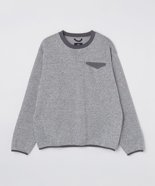 SHIPS（シップス）の「SHIPS: メランジ フリース クルーネック プルオーバー（スウェット・メンズ・グレー/ブラック・SMALL/MEDIUM/LARGE/X-LARGE）」の8枚目の写真