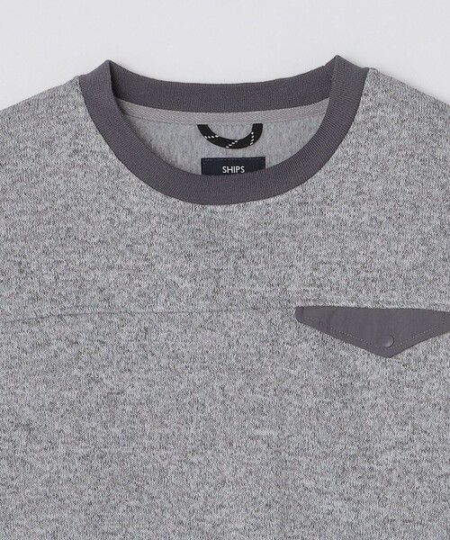 SHIPS（シップス）の「SHIPS: メランジ フリース クルーネック プルオーバー（スウェット・メンズ・グレー/ブラック・SMALL/MEDIUM/LARGE/X-LARGE）」の16枚目の写真