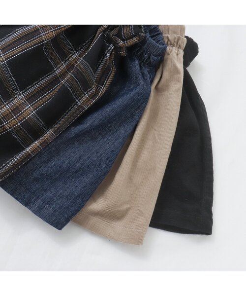 apres les cours(アプレレクール)の「【あったか素材】WEB限定 裏起毛スカッツ(スカート・キッズ・ダークブラウン/ベージュ/インディゴブルー/ブラック・80/110/130/100/120/90)」の11枚目の写真
