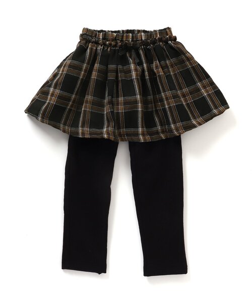 apres les cours(アプレレクール)の「【あったか素材】WEB限定 裏起毛スカッツ(スカート・キッズ・ダークブラウン/ベージュ/インディゴブルー/ブラック・80/110/130/100/120/90)」の12枚目の写真