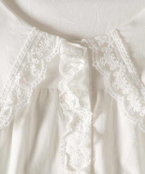OLUPIC（オルピック）の「OLUPIC/【WEB限定】レースビックカラーブラウス（シャツ/ブラウス・レディース・ホワイト・FREE）」の5枚目の写真