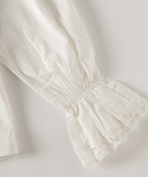 OLUPIC（オルピック）の「OLUPIC/【WEB限定】レースビックカラーブラウス（シャツ/ブラウス・レディース・ホワイト・FREE）」の9枚目の写真