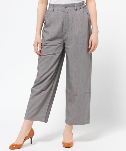 WHO'S WHO gallery（フーズフーギャラリー）の「テーパードワイドパンツ（その他パンツ・レディース・ネイビー/ホワイト/ホワイト系その他/グレー/その他18・FREE）」の3枚目の写真