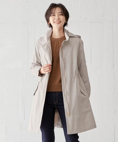 ジェイプレスレディス ビナジェットオックス フーデッド コート ネイビー ジェイプレスレディス ビナジェットオックス フーデッド コート ネイビー