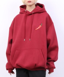 PUNYUS | フード刺繍裏起毛パーカー(パーカー)