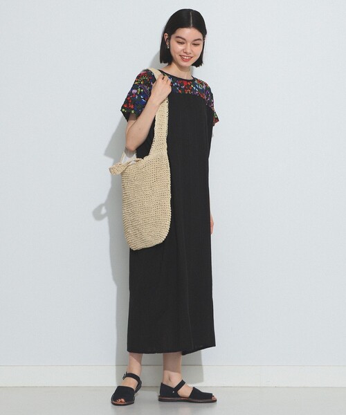 BEAMS BOY（ビームスボーイ）の「BEAMS BOY / ペーパー ショルダーバッグ 23SS（ショルダーバッグ・レディース・ブラウン/ナチュラル・ONE SIZE）」の4枚目の写真