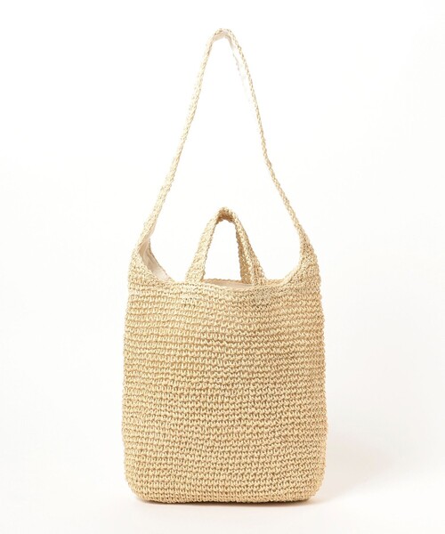 BEAMS BOY（ビームスボーイ）の「BEAMS BOY / ペーパー ショルダーバッグ 23SS（ショルダーバッグ・レディース・ブラウン/ナチュラル・ONE SIZE）」の10枚目の写真