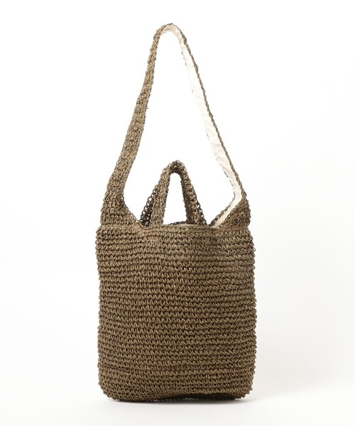 BEAMS BOY（ビームスボーイ）の「BEAMS BOY / ペーパー ショルダーバッグ 23SS（ショルダーバッグ・レディース・ブラウン/ナチュラル・ONE SIZE）」の14枚目の写真