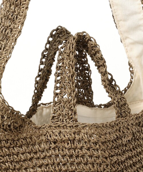 BEAMS BOY（ビームスボーイ）の「BEAMS BOY / ペーパー ショルダーバッグ 23SS（ショルダーバッグ・レディース・ブラウン/ナチュラル・ONE SIZE）」の16枚目の写真