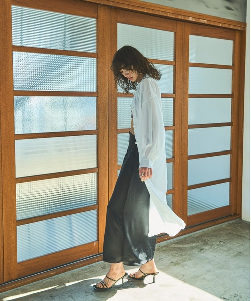 AIC.（エーアイシー）の「2WAYチャイナボタンロングシャツ/ワンピース（シャツワンピース・レディース・オフホワイト・FREE）」の15枚目の写真