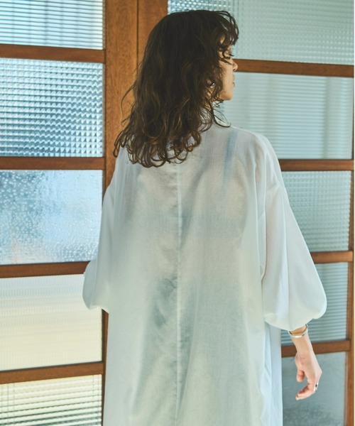 AIC.（エーアイシー）の「2WAYチャイナボタンロングシャツ/ワンピース（シャツワンピース・レディース・オフホワイト・FREE）」の19枚目の写真