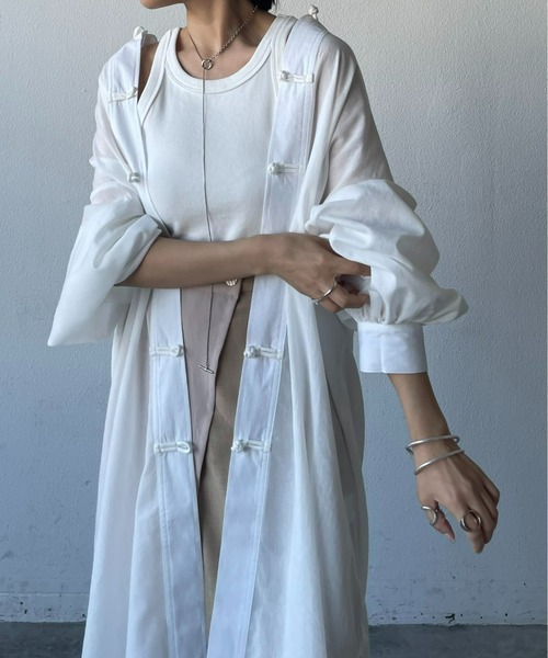 AIC.（エーアイシー）の「2WAYチャイナボタンロングシャツ/ワンピース（シャツワンピース・レディース・オフホワイト・FREE）」の21枚目の写真