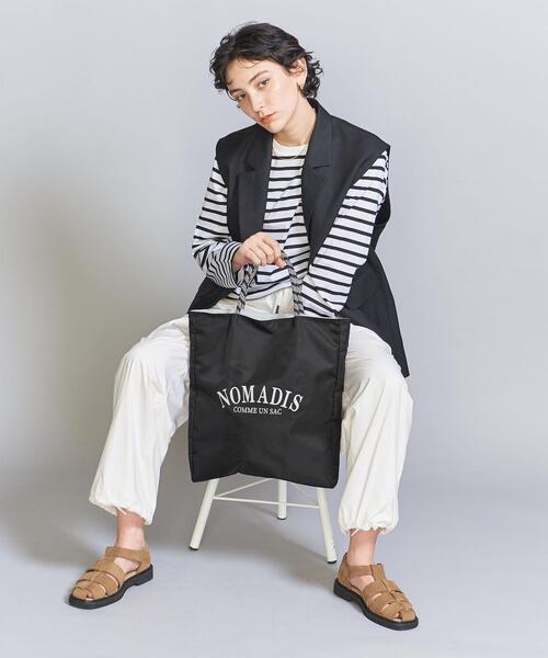 NOMADIS(ノマディス)の「【別注】<NOMADIS>SAC ロゴ リバーシブル トートバッグ -2WAY-(トートバッグ・レディース・ブラック/ダークグリーン・FREE)」の6枚目の写真