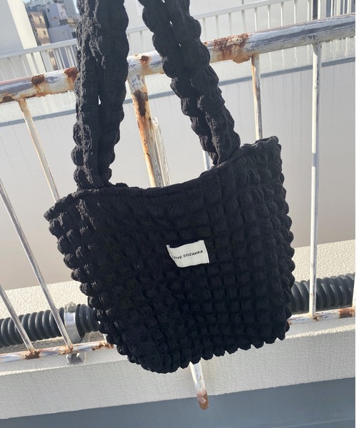 LVEU.(ラブユ.)の「【LVEU.】ポップコーントートバッグ / バッグ BAG 鞄 トート ポップコーン ポコポコ カジュアル ブラック アイボリー ZOZOTOWN限定(トートバッグ・レディース・ブラック/アイボリー・FREE)」の8枚目の写真