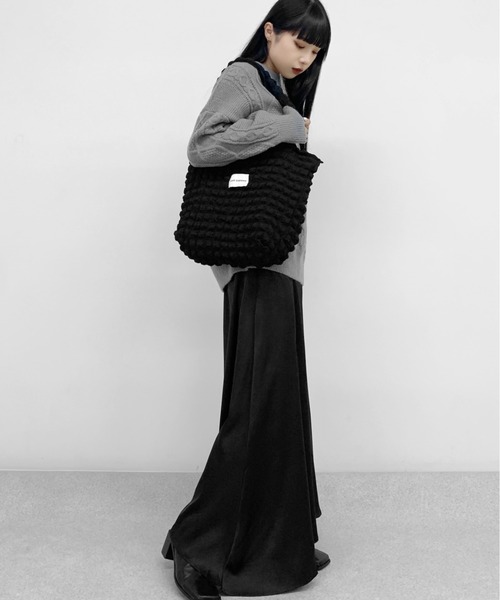 LVEU.(ラブユ.)の「【LVEU.】ポップコーントートバッグ / バッグ BAG 鞄 トート ポップコーン ポコポコ カジュアル ブラック アイボリー ZOZOTOWN限定(トートバッグ・レディース・ブラック/アイボリー・FREE)」の10枚目の写真