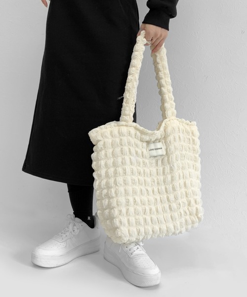 LVEU.(ラブユ.)の「【LVEU.】ポップコーントートバッグ / バッグ BAG 鞄 トート ポップコーン ポコポコ カジュアル ブラック アイボリー ZOZOTOWN限定(トートバッグ・レディース・ブラック/アイボリー・FREE)」の15枚目の写真