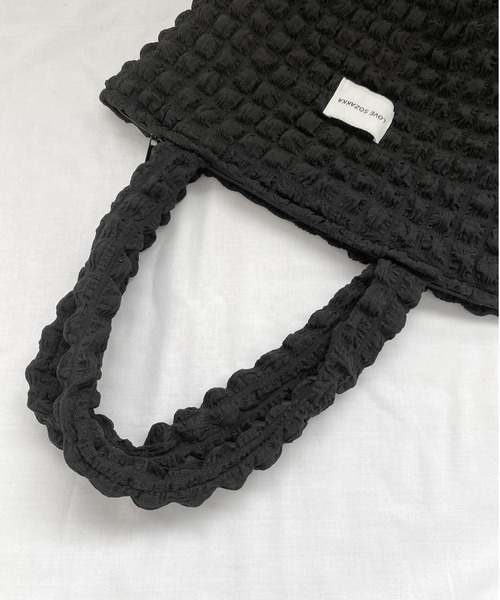 LVEU.(ラブユ.)の「【LVEU.】ポップコーントートバッグ / バッグ BAG 鞄 トート ポップコーン ポコポコ カジュアル ブラック アイボリー ZOZOTOWN限定(トートバッグ・レディース・ブラック/アイボリー・FREE)」の18枚目の写真