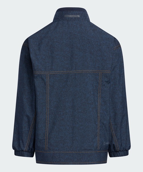 adidas（アディダス）の「デニム 総柄プリント ウーブン ルーズフィット トラックトップ / ジャージ / アディダス adidas（ナイロンジャケット・キッズ・ダークネイビー/ブラック×ホワイト/ブルー系その他・110/120/130/140/150/160）」の9枚目の写真