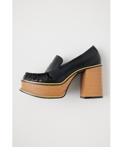 MOUSSY（マウジー）の「PLATFORM SQUARE ローファー（ローファー・レディース・ブラウン/ブラック・SMALL/MEDIUM/LARGE）」の14枚目の写真