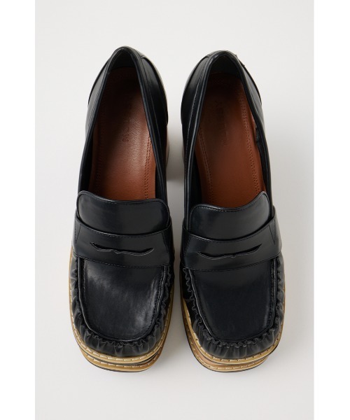 MOUSSY（マウジー）の「PLATFORM SQUARE ローファー（ローファー・レディース・ブラウン/ブラック・SMALL/MEDIUM/LARGE）」の11枚目の写真